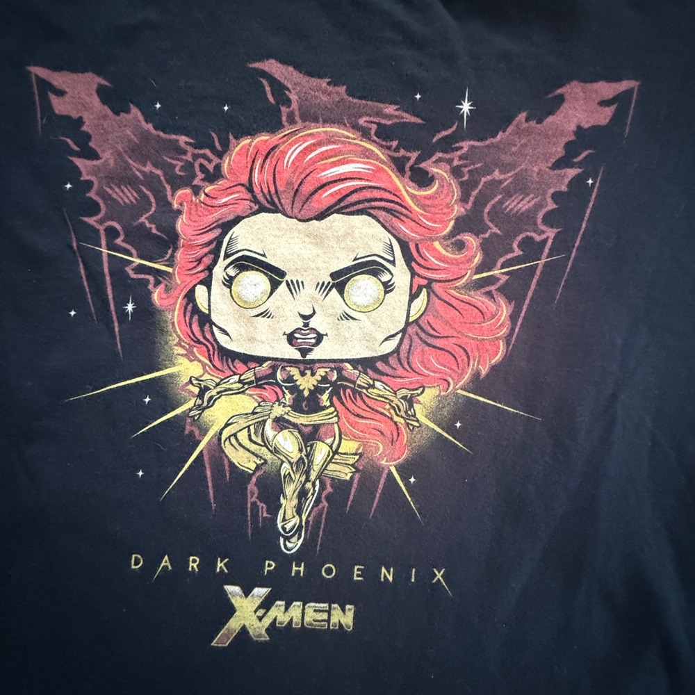 Funko Pop Tees Marvel X-Men Dark Phoenix Black Graphic T-Shirt 2XL 2019